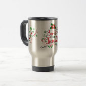 Mug de voyage de Noël doux mais tordu (Devant gauche)