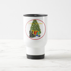 Mug de voyage de Noël pour Terrier de Skye