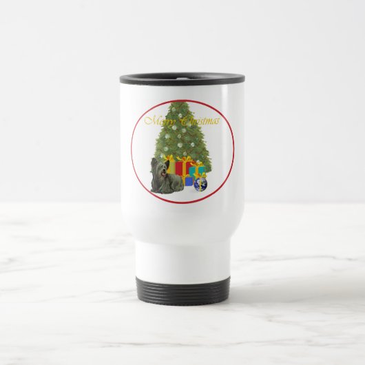 Mug de voyage de Noël pour Terrier de Skye (Centre)
