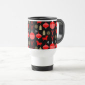 Mug De Voyage Décor de Noël Scandi (Devant droit)
