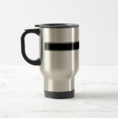 Mug De Voyage Décoré d'un monogramme blanc noir (Gauche)