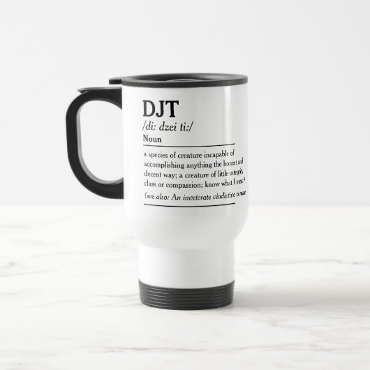 Mug De Voyage Définition alternative DJT (Gauche)