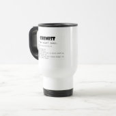 Mug De Voyage Définition de chimiste (Devant gauche)
