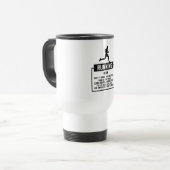 Mug De Voyage Définition de course à pied (Devant gauche)