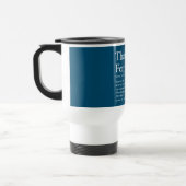 Mug De Voyage Définition de nom personnalisée Bleu (Gauche)