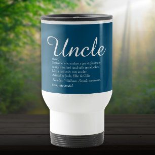 Mug De Voyage Définition de Tonton Amusant Citation Bleue