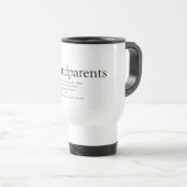 Mug De Voyage Définition des grands-parents des mondes (Devant droit)