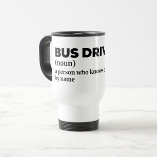 Mug De Voyage Définition du commandant de bus d'autocars