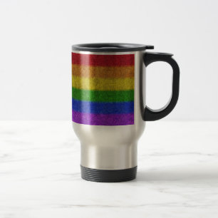 Mug De Voyage Dégradé de la Parties scintillant arc-en-ciel tomb