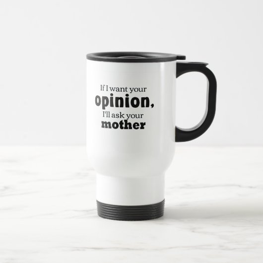 Mug De Voyage Demande d'avis mère bf (Droite)