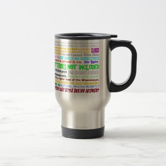 MUG DE VOYAGE DÉNI DE RESPONSABILITÉ (Droit)