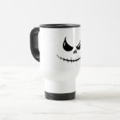 Mug De Voyage Déplaisant Halloween visage sourire effrayant (Devant gauche)