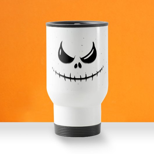 Mug De Voyage Déplaisant Halloween visage sourire effrayant
