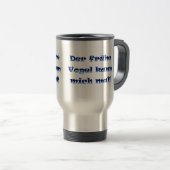 Mug De Voyage Der frühe Vogel kann mich mal (Devant droit)