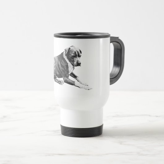 Mug De Voyage Dérive Doux, Début Gris (Devant droit)