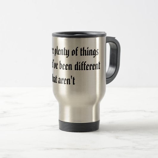 Mug De Voyage Des choses qui auraient pu être (Devant droit)
