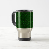 Mug De Voyage Des éclaboussures de peinture vert clair. (Devant gauche)