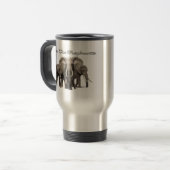 Mug de voyage des éléphants africains (Devant gauche)