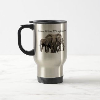 Mug de voyage des éléphants africains
