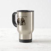 Mug de voyage des éléphants africains (Devant gauche)