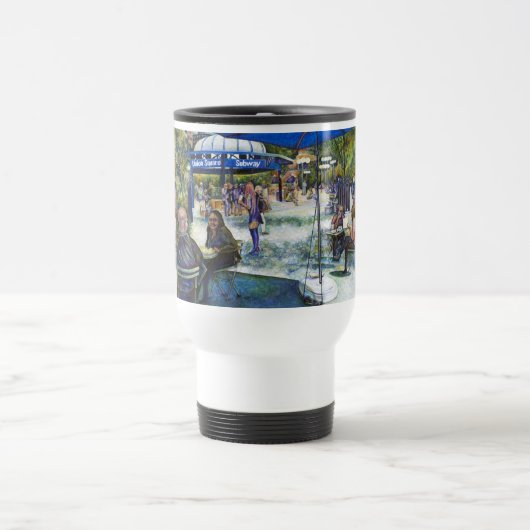 Mug De Voyage Des gens passionnés qui pleuvent dans le parc, New (Centre)