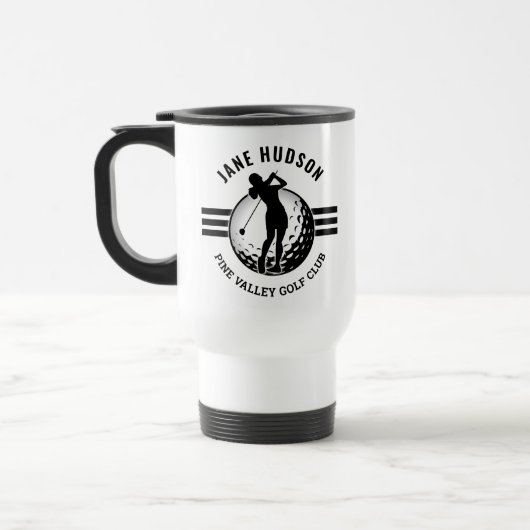 Mug De Voyage Design élégant de Golfeur pour femmes (Gauche)