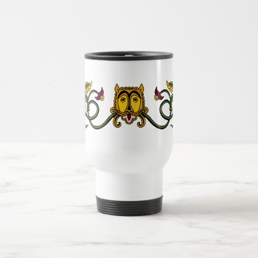 Mug De Voyage Design Lion médiéval (Centre)