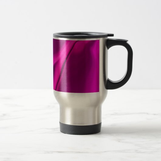 Mug De Voyage Design rose lisse (Droit)