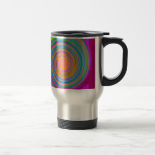 Mug De Voyage Design tourbillon coloré