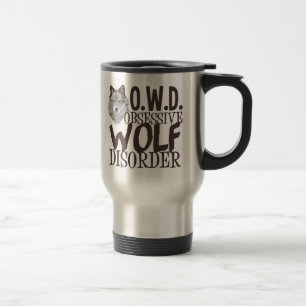 Mug De Voyage Désordre obsédant de loup