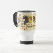 Mug De Voyage Désordre obsédant drôle de chat (Devant gauche)