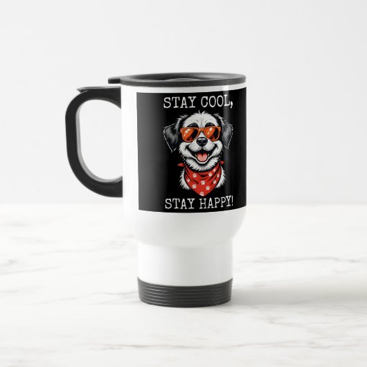 Mug De Voyage Dessin amusant Conception de chien (Gauche)
