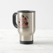 Mug De Voyage dessin animé de gâteau mariage (Devant gauche)