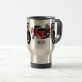 Mug De Voyage dessin animé de la moto Sidecar (Devant droit)