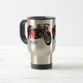 Mug De Voyage dessin animé de la moto Sidecar (Devant gauche)