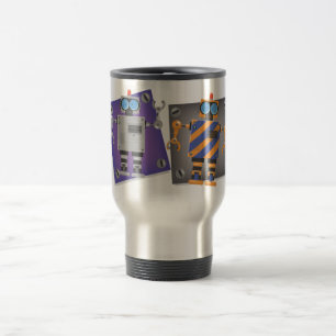 Mug De Voyage Dessin Animé de Robot Mécanique