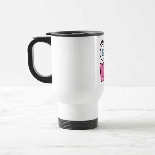 Mug De Voyage Dessin animé drôle « Oh non » (Gauche)