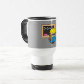 Mug De Voyage Dessin de chouette écolière (Devant gauche)