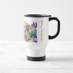 Mug De Voyage Dessin de la fête Gnome de Noël Joyeux 