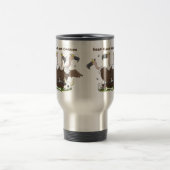Mug De Voyage Dessin de l'humour vautours drôle (Centre)