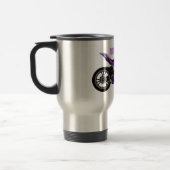 Mug De Voyage Dessin de moto de sport violet (Gauche)