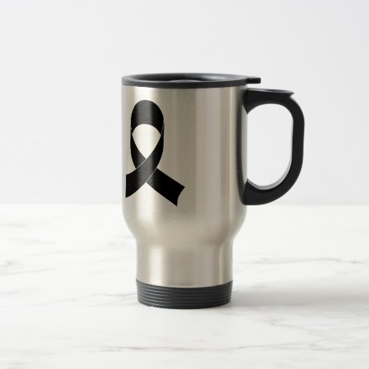 Mug De Voyage Dessin de ruban noir (Droit)