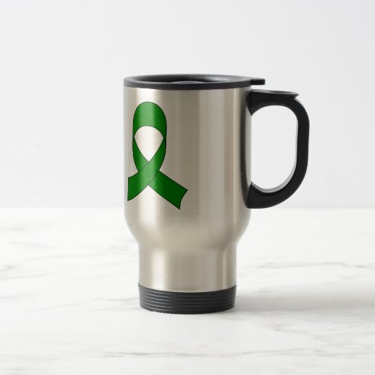 Mug De Voyage Dessin de ruban vert (Droit)