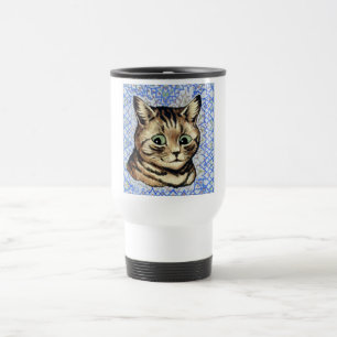Mug De Voyage Dessin de tête de chat par Louis Wain