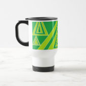 Mug De Voyage Dessin des forêts Abstraites des triangles verts (Gauche)