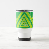 Mug De Voyage Dessin des forêts Abstraites des triangles verts (Centre)