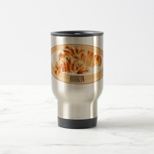 Mug De Voyage Dessin du Croissant (Centre)