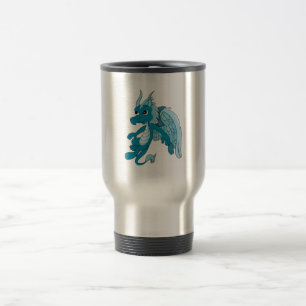 Mug De Voyage Dessin du Dragon Bleu