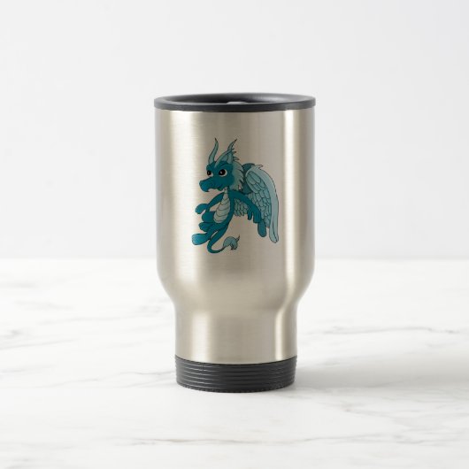 Mug De Voyage Dessin du Dragon Bleu (Centre)