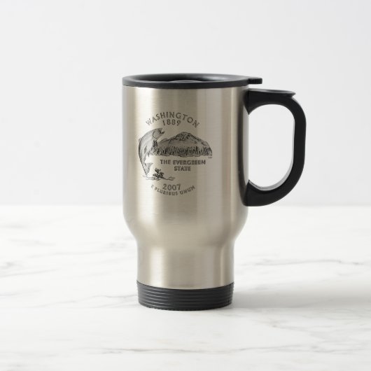 Mug De Voyage Dessin du quart de Washington (Droit)
